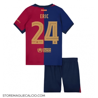 Barcelona Eric Garcia #24 Maglia Gara Casa Repliche 2024-25 Bambino Maniche Corte